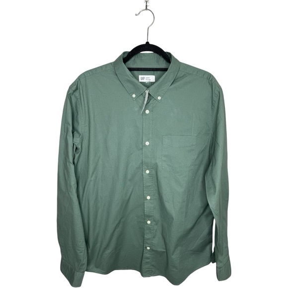 GAP Other - NWT Gap Standard Fit Button Down Poplin Shirt Size Large Green